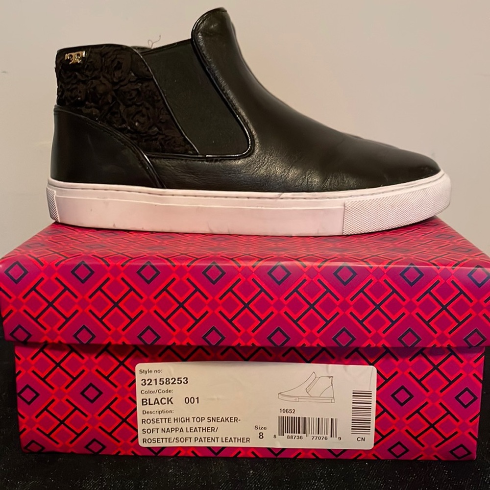 Tory Burch rosette high top sneakers